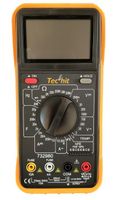 Multimètre professionnel TECH-IT - 10A - 9 fonctions - Orange et noir