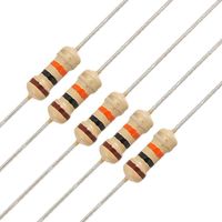 Lot De 30 Résistances Film Carbone 0,39 Ohm 2W – Axiales – Parfait Pour L'électronique Et Les Réparations