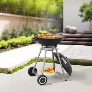 CHARIOT - SUPPORT Chariot de barbecue rond Apricena 80 x 49 x 47 cm 