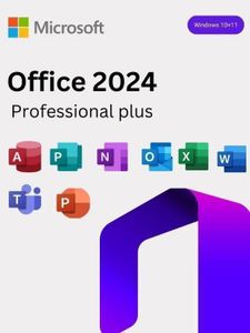 SYSTÈME D'EXPLOITATION Microsoft Office 2024 Professional Plus pour 3 PC 