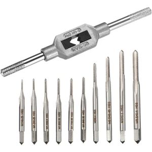 Tarauds M8 X 1.25 Extra-longs 150mm - Lot De 3 Pour Machines à Vis - Acier Rapide HSS 6542, Précision H2