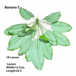 ARBRE - BUISSON Plantes - Composition florale,Plantes de palmier artificielles,fausses feuilles de palmier,Bouquet de buisson - Banana C 82cm