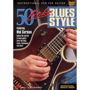PARTITION 50 Licks Blues Style, DVD Guitare ou Luth édité pa