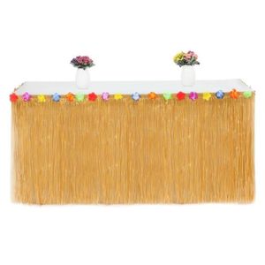 Décoration Table Festive Jupe De Table Hawaïenne 275x60cm - Décoration De Fête Tropicale Avec Fleurs - Or - Pour Anniversaire, Soirée à Thème Jupe Table Hawaï Décoration Table Festive Jupe De Table Hawaïenne 275x60cm - Décoration De Fête Tropicale Avec Fleurs - Or - Pour Anniversaire, Soirée à Thème Jupe Table Hawaï