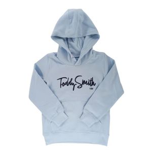 SWEATSHIRT TEDDY SMITH - Sweat à capuche junior - bleu ciel - 14 ans - Bleu - Garçons