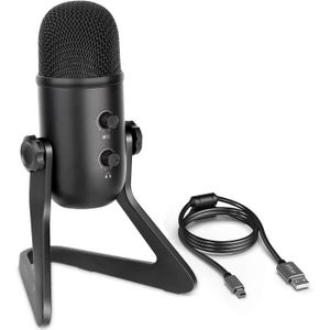 Kit de microphone dynamique USB Fifine avec bras de perche, montage de choc  rgb, ensemble de micro cardioïde pour flux de podcast de jeu pour PC ps4  ps5-k651