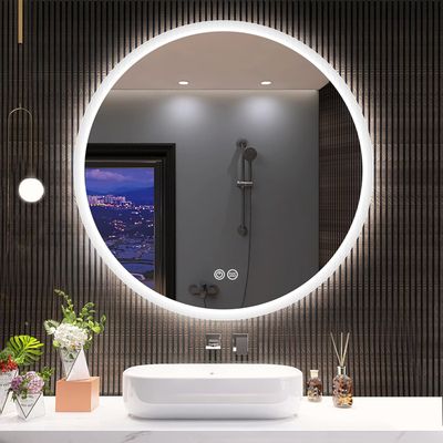 SIRHONA Miroir De Salle De Bain 100x70cm Anti-buée Miroir Mural Avec