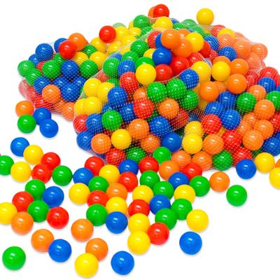 Monsieur Bébé – Sac De 100 Balles De Jeu Ou Piscine 5,5 Cm, Couleurs Variées Et Résistantes !