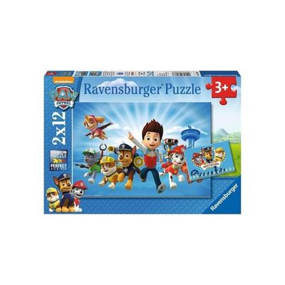 Lot De 2 Puzzles Pat’ Patrouille – 12 Pièces Chacun – Dès 3 Ans – Carton épais – Posters Inclus