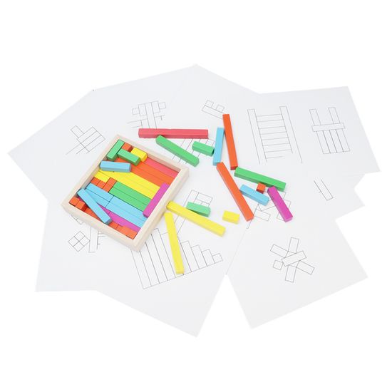 100 Bâtons De Comptage En Bois – Jouet éducatif Mathématiques – Couleurs Vives – Pour Enfants Dès 2 Ans - 8