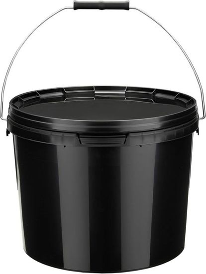 Lot De 5 Seaux Blancs Avec Couvercles Garronda 5L - Polypropylène Alimentaire Et Chimique - Stockage Hermétique Et Robuste