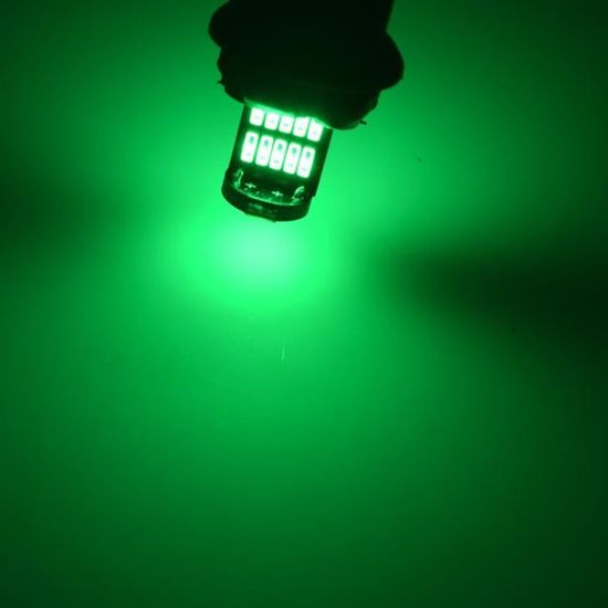 Lot De 10 Ampoules LED T10 W5W Vertes - 12V, COB 6SMD, Canbus - Pour Plafonnier, Feux Position Voiture