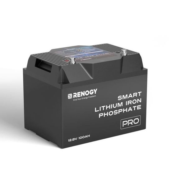 Batterie LiFePO4 12V 100Ah Renogy Core Mini - Compacte, 5000 Cycles, BMS 100A, Protection Froid, Pour Camping-car Solaire - 8
