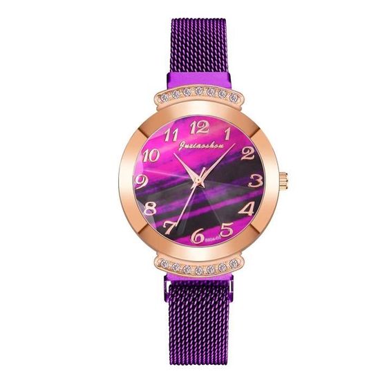 Montre Femme ÉLITE Strass Acier - Vintage Art Déco 1930, Boîtier Carré 2,5cm, Pile à Changer