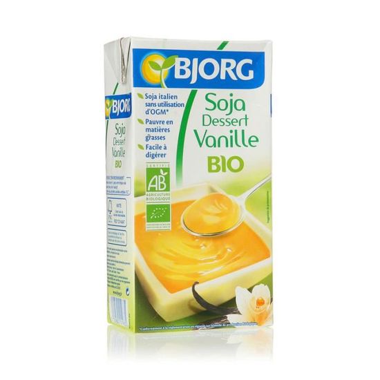 Soja déssert vanille bio 525 g Cdiscount Au quotidien