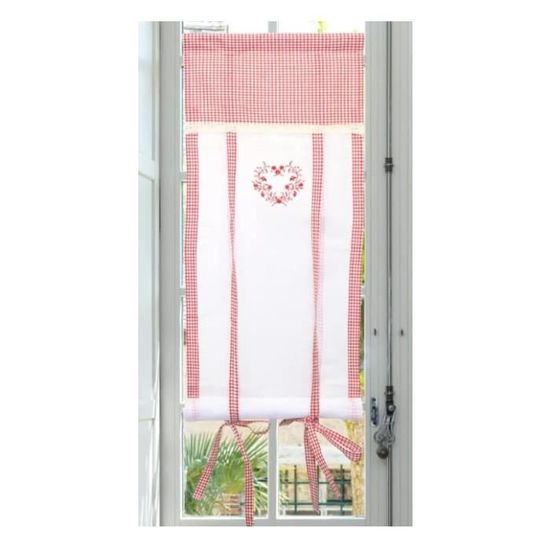 Brise-bise Lin Brodé 45x60 Cm - Voilage Fin Style Français, Pour Fenêtre De Cuisine, Salle De Bain, Salon