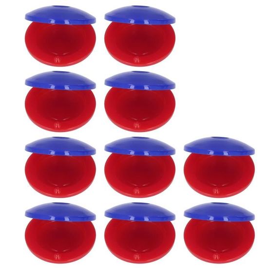 Lot De 24 Castagnettes En Plastique – Rouges Et Bleues, Pour L'éveil Musical Des Petits !