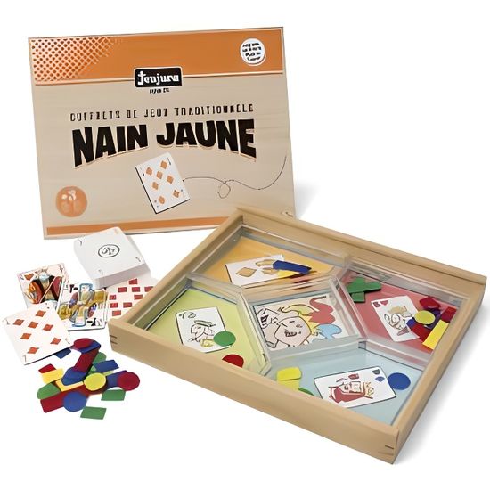 Lot De Jeux De Société – Jeu De L'oie, Nain Jaune, 91 Dominos – Bois/métal/pierre – Occasion