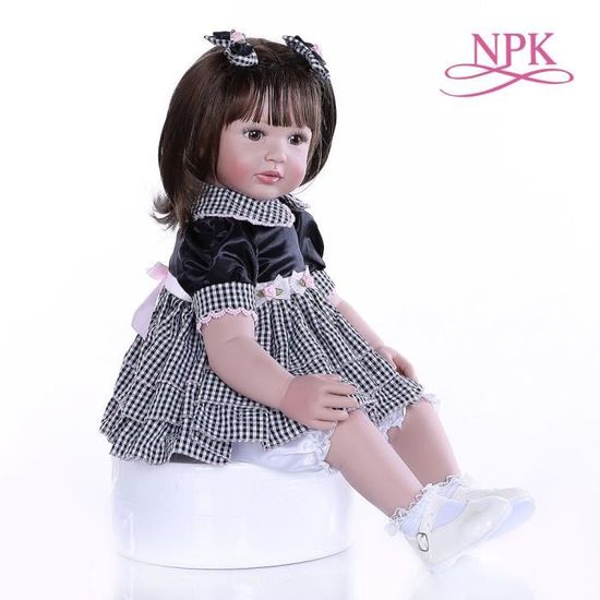Poupée BJD 60cm - Avec Maquillage, Cheveux Courts, Chaussures Et Vêtements