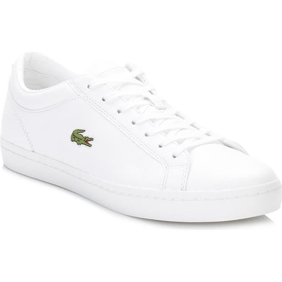 Lacoste femme White Straightset BL1 SPW Baskets UK 5 Blanc