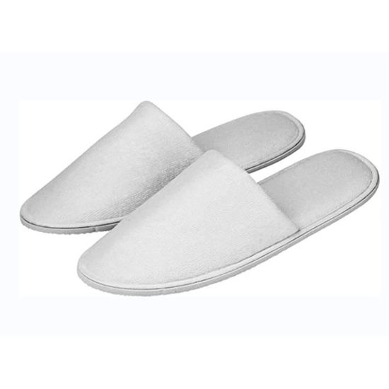 Chausson Jetable Hotel 10 Paires Blanc Mixte Blanc
