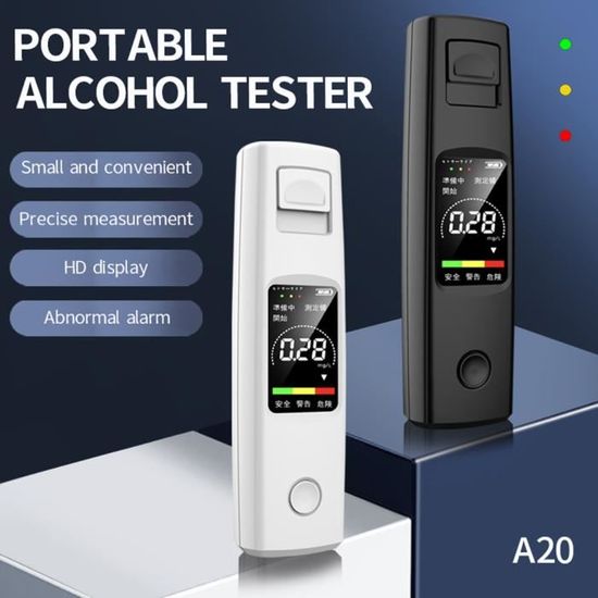 Éthylotest Électronique Portable Sans Contact - Alcootest LCD Précis Léger Pour Sécurité Routière