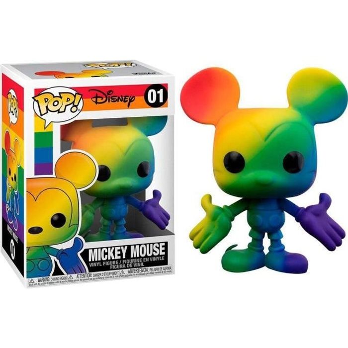 Figurine Funko Pop Disney Pride Mickey Mouse Rainbow Neuf
