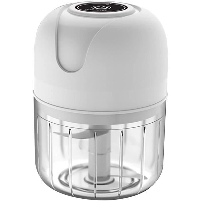Mini hachoir à ail électrique 100-250 ml Mini robot de cuisine portable sans fil avec chargement USB Pour hacher oignonlégume - 123