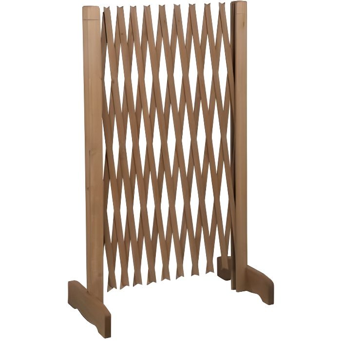 Barrière de sécurité en bois - Extensible 30 à 90 cm - Hauteur 90 cm - Pour  chien - Cdiscount