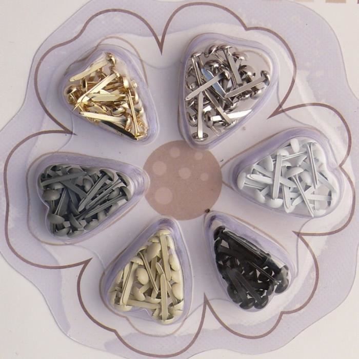 Attaches parisiennes mariage 6 couleurs 2mm 2 mm Multicolore