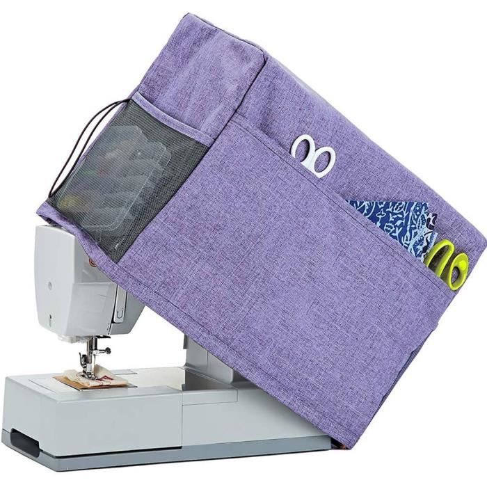 Sac de rangement de machine à coudre de housse de poussière de machine à coudre avec la poche de stockage Accessoires pour machines
