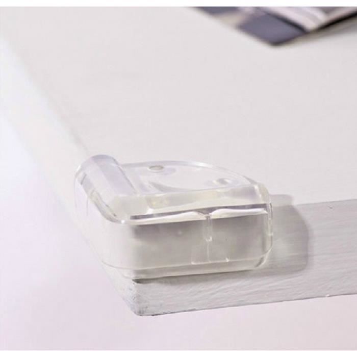 8 protections de coin de table en silicone+adhésif