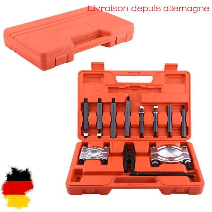 Kit D'extraction De Roulements - Tire-roulement à Griffes, Jeux De Têtes DL1 à DL6 - Acier Allié Et Plastique - Rouge