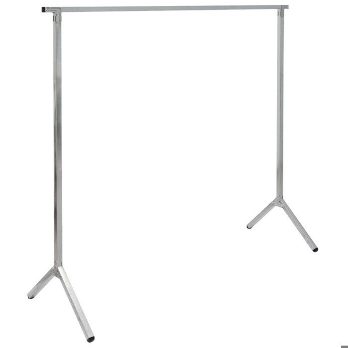 Portant eyepower 100% métal - pliant portable polyvalent - Penderie à Vêtement 150 cm long - argenté