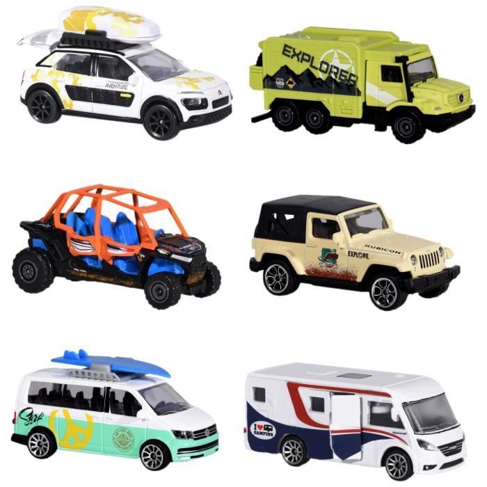 Dickie Majorette 212057601 Explorer Assortiment, Explorateur de véhicule, véhicule Miniature, 6 Versch. Modèles, Die-Cast – 7, 5