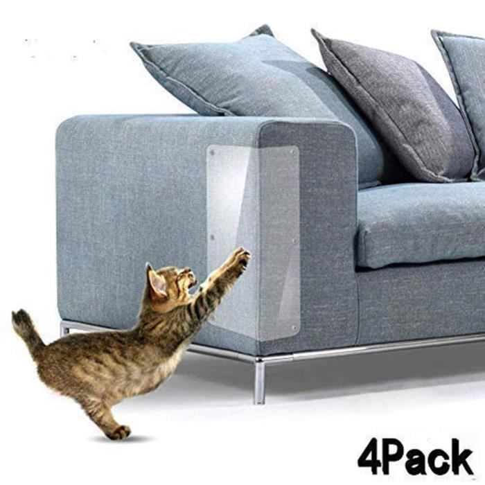 4 pièces Multifonctionnel Domestique Meubles Autocollants de Protection Chat Canapé Anti P BU24406