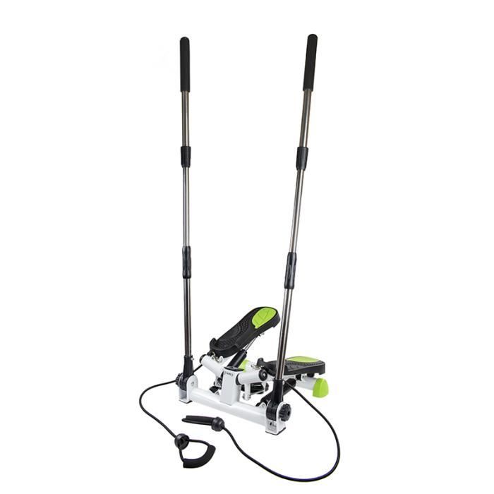 HMSPORT - Stepper d'appartement - Appareil cardio - Fintess Aérobic hometrainer - Avec ordinateur + fonction SCAN - Noir