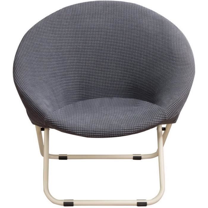 MEUBLE NIBESSER Housse Fauteuil Papasan Jacquard 1PC Housse Fauteuil Coquille Housse de Chaise Soucoupe Epaisse Couleur Unies Ja699
