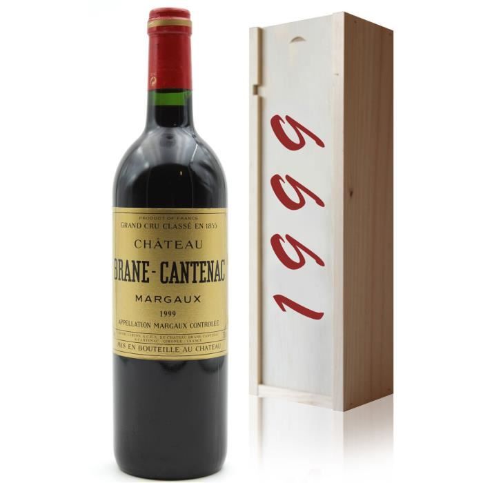 Coffret Château Brane Cantenac 1999 Rouge 75cl AOC Margaux