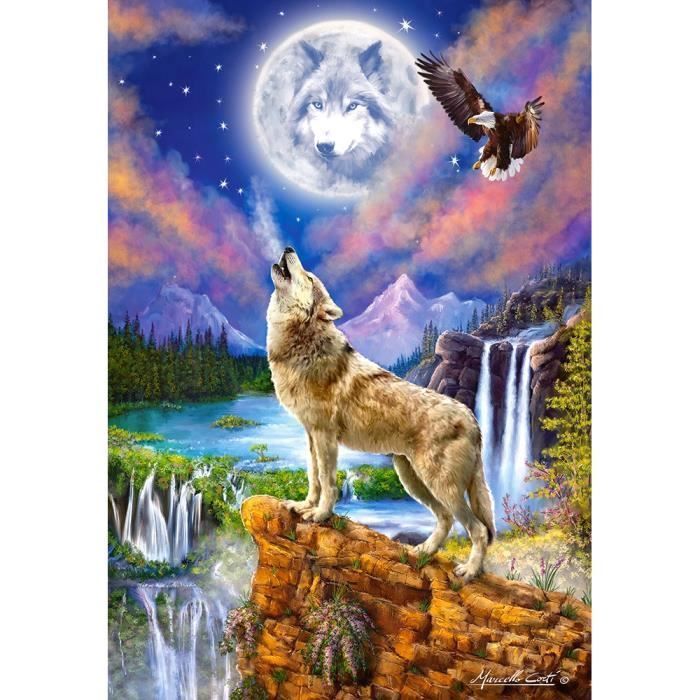 Castorland Wolf's Night, Jigsaw puzzle, Art, Enfants et adultes, Loup, Garçon-Fille, 9 année(s)