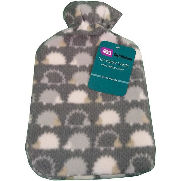 Bouillotte 2L de Luxe pour Enfants avec Housse Design et Douillette de Qualité – Hérissons