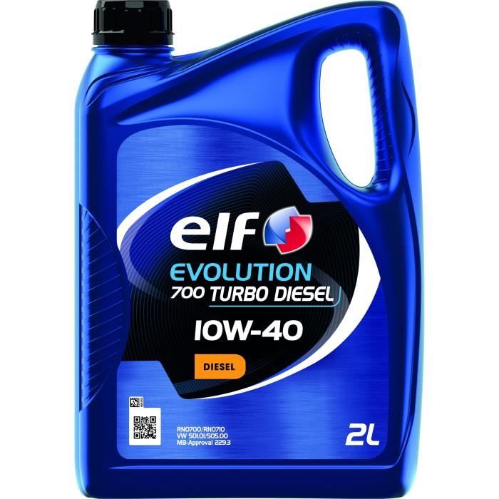 ELF Evolution 700 Huile moteur 2L TD 10W40