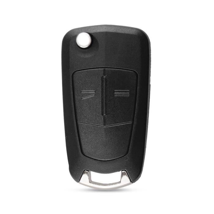 Coque clé 2 boutons Compatible pour Opel Astra H Corsa D Vectra C Zafira Astra Vectra Signum (2 Boutons)