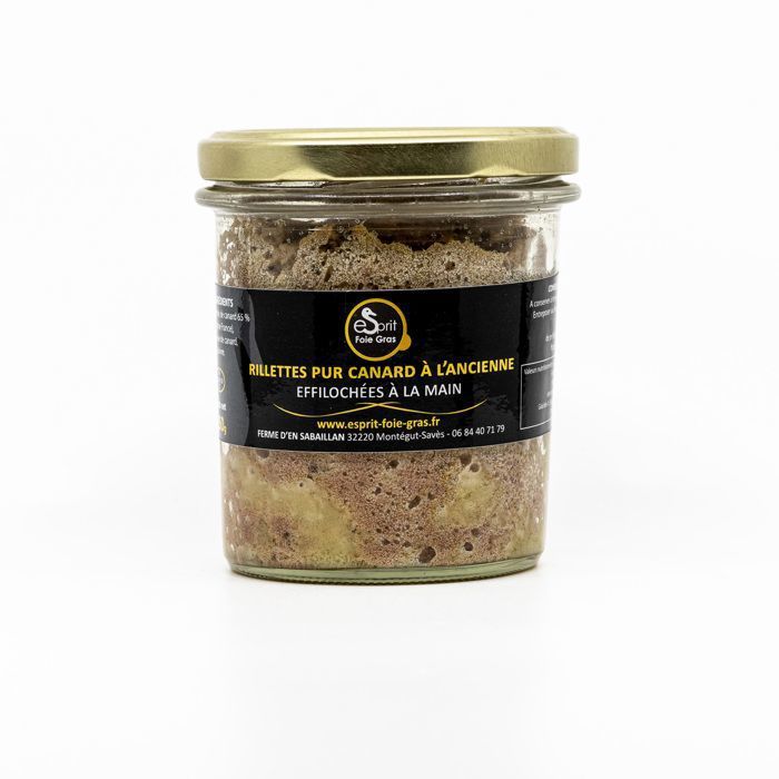 Rillettes pur canard à l'ancienne effilochées à la main - 250 g