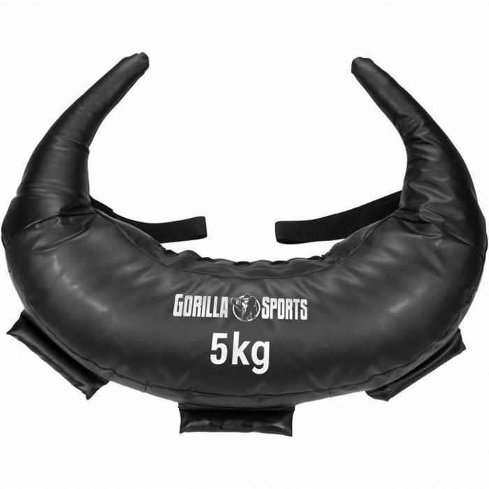 Gorilla Sports - Bulgarian Fitness Bag Coloris Noir de 5Kg à 22,5Kg - 5 KG