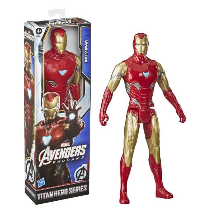 MARVEL AVENGERS - Titan Hero Series - Figurine de collection Iron Man de 30 cm - jouet pour enfants à partir de 4 ans
