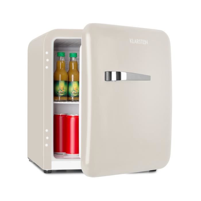 Klarstein Audrey mini réfrigérateur à boissons - 48 litres - design rétro crème