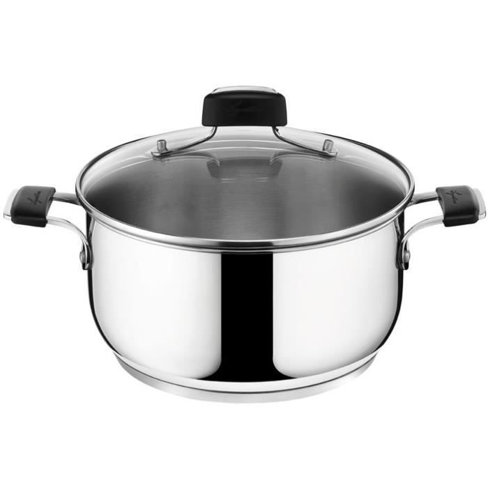 Marmite Tempra D : 26 cm + couvercle - inox