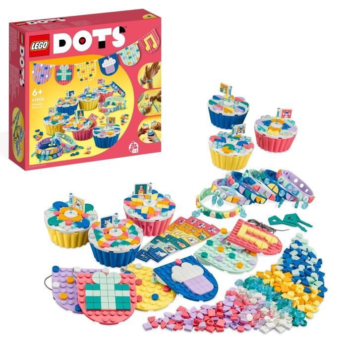 LEGO® DOTS 41806 Le Kit de Fête Ultime, Jeux Anniversaire, Cadeau pour Sachets de Fête