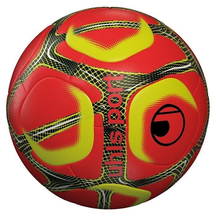 Ballon Uhlsport Triomphéo officiel winter - rouge paille/jaune paille/noir - Taille 5